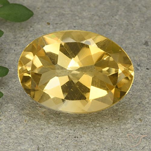 5.07ct Naturale Dorato medio Citrino, Ovale, VVS-VS