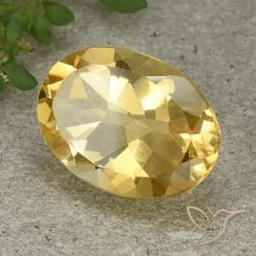 Citrino Dorato medio naturale da 5.07 ct, Ovale, VVS-VS