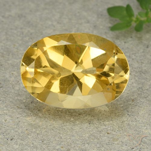 5.43ct Naturale Arancio dorato Citrino, Ovale, VVS-VS