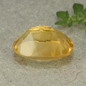 Citrino Arancio dorato naturale da 5.43 ct, Ovale, VVS-VS