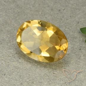 Citrino Arancio dorato naturale da 5.03 ct, Ovale, VVS-VS
