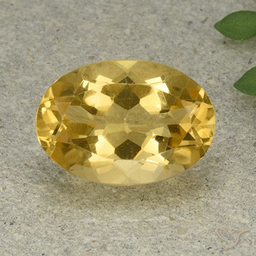 5.73ct Naturale Dorato medio Citrino, Ovale, VVS-VS