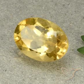 Citrino Dorato medio naturale da 5.73 ct, Ovale, VVS-VS