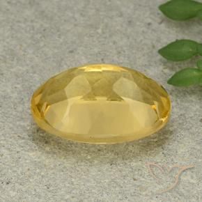 Citrino Dorato medio naturale da 5.73 ct, Ovale, VVS-VS