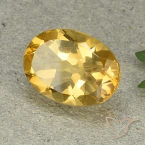 Citrino Arancio dorato naturale da 5.43 ct, Ovale, VVS-VS