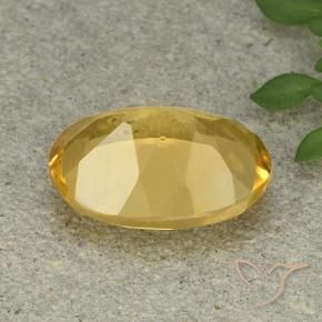 Citrino Arancio dorato naturale da 5.43 ct, Ovale, VVS-VS
