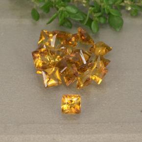Gemme di Citrino Giallo naturale da 2.32 ct, Quadrato, VS