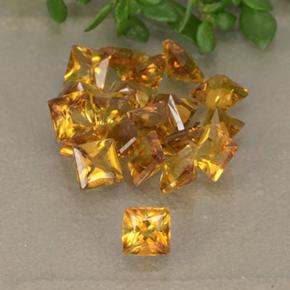 Gemme di Citrino Giallo naturale da 2.32 ct, Quadrato, VS