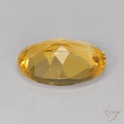 Citrino Arancio Dorato Profondo naturale da 4.68 ct, Ovale, VVS-VS