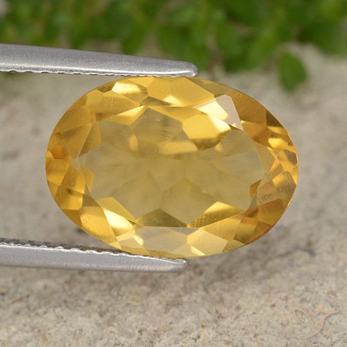 3.91ct Naturale Dorato scuro Citrino, Ovale, VVS-VS