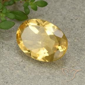 Citrino Arancio dorato naturale da 5.18 ct, Ovale, VVS-VS