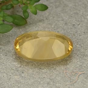 Citrino Arancio dorato naturale da 5.18 ct, Ovale, VVS-VS