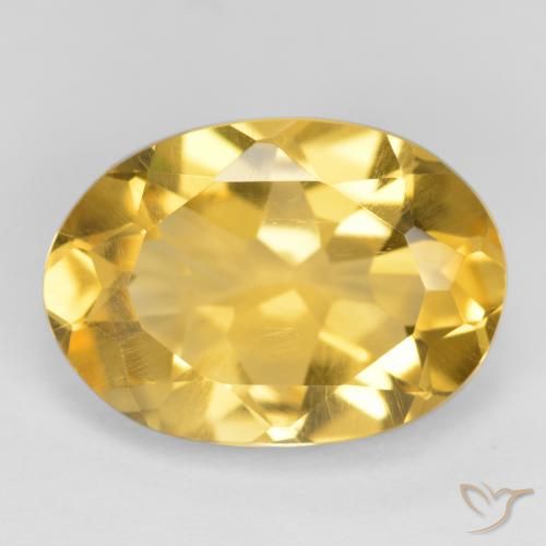 5.16ct Naturale Oro Citrino, Ovale, VVS-VS