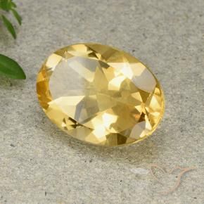 Citrino Arancio dorato naturale da 5.00 ct, Ovale, VVS-VS