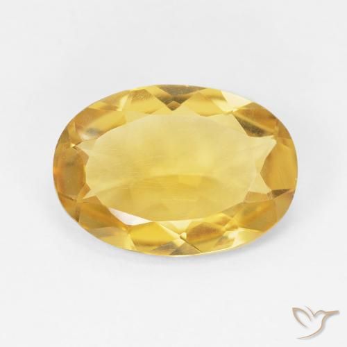 4.37ct Naturale Dorato Citrino, Ovale, VVS-VS