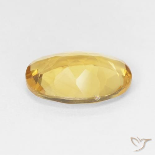 Citrino Dorato naturale da 4.37 ct, Ovale, VVS-VS