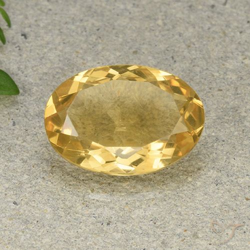 4.58ct Naturale Arancio dorato Citrino, Ovale, VVS-VS