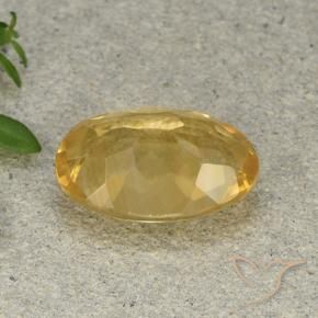 Citrino Arancio dorato naturale da 4.58 ct, Ovale, VVS-VS