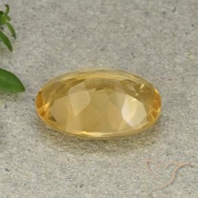 Citrino Arancio dorato naturale da 4.41 ct, Ovale, VVS-VS