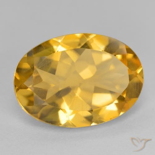Citrino Arancio Dorato Profondo naturale da 5.08 ct, Ovale, VVS-VS