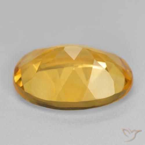 Citrino Arancio Dorato Profondo naturale da 5.08 ct, Ovale, VVS-VS