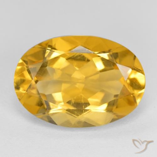 4.83ct Naturale Dorato medio Citrino, Ovale, VVS-VS
