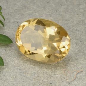 Citrino Dorato chiaro naturale da 5.52 ct, Ovale, VVS-VS