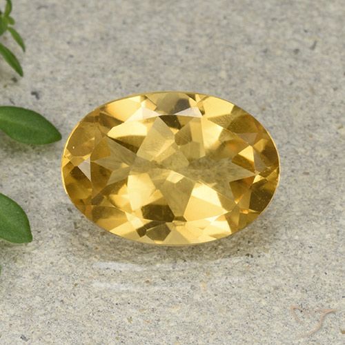 4.67ct Naturale Arancio dorato Citrino, Ovale, VVS-VS