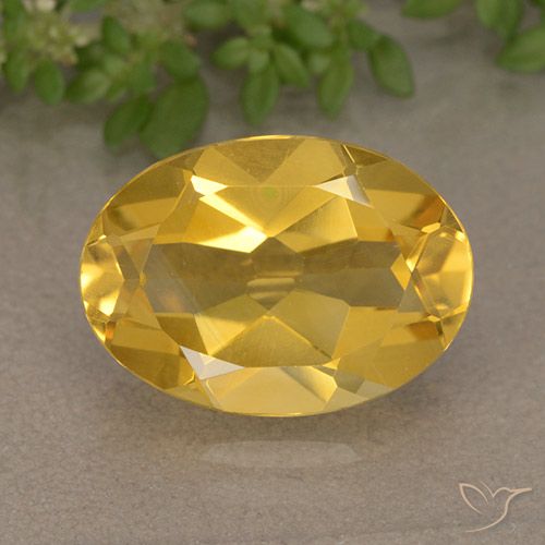 5.01ct Naturale Arancio dorato Citrino, Ovale, VVS-VS
