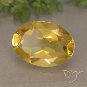 Citrino Arancio dorato naturale da 5.01 ct, Ovale, VVS-VS