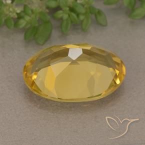 Citrino Arancio dorato naturale da 5.01 ct, Ovale, VVS-VS