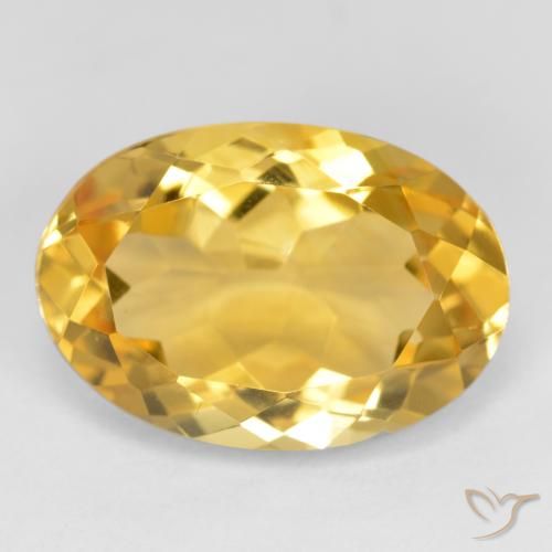 5.30ct Naturale Arancio dorato Citrino, Ovale, VVS