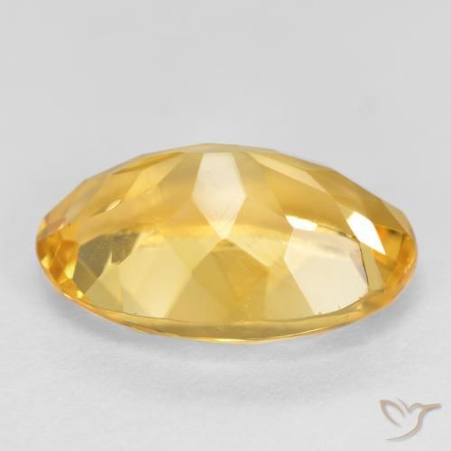 Citrino Arancio dorato naturale da 5.30 ct, Ovale, VVS