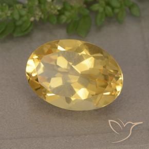 Citrino Oro profondo naturale da 5.46 ct, Ovale, VVS-VS