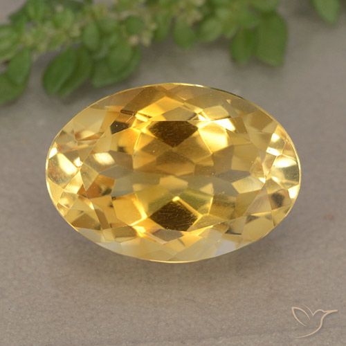 5.65ct Naturale Arancio dorato Citrino, Ovale, VVS