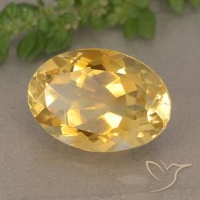Citrino Arancio dorato naturale da 5.65 ct, Ovale, VVS