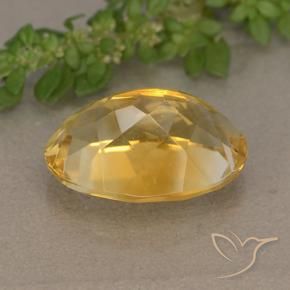Citrino Arancio dorato naturale da 5.65 ct, Ovale, VVS