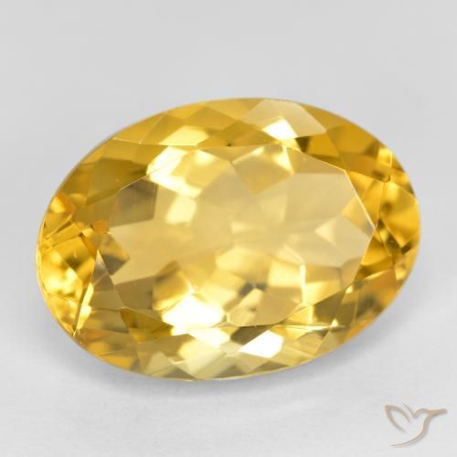 Citrino Dorato medio naturale da 5.37 ct, Ovale, VVS