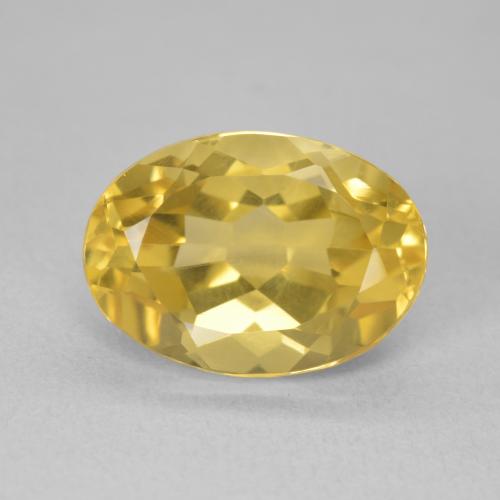 6.51ct Naturale Dorato medio Citrino, Ovale, VVS