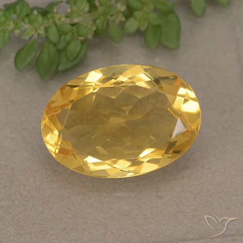 4.72ct Naturale Dorato Citrino, Ovale, VVS