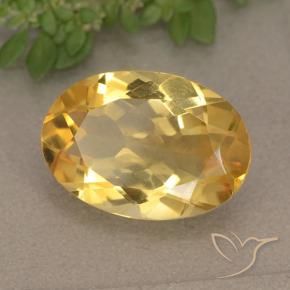 Citrino Arancio dorato naturale da 4.38 ct, Ovale, VVS