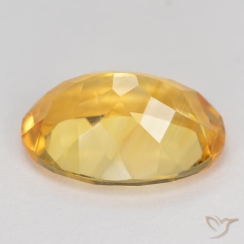 Citrino Arancio Dorato Profondo naturale da 5.42 ct, Ovale, VVS
