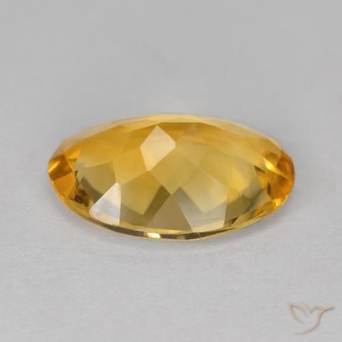 Citrino Arancio dorato naturale da 4.19 ct, Ovale, VVS-VS
