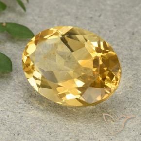 Citrino Dorato medio naturale da 5.44 ct, Ovale, VVS-VS