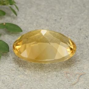 Citrino Dorato medio naturale da 5.44 ct, Ovale, VVS-VS