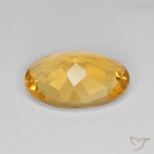 Citrino Arancio Dorato Profondo naturale da 4.01 ct, Ovale, VVS-VS