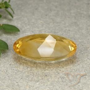 Citrino Arancio dorato naturale da 3.95 ct, Ovale, VVS-VS