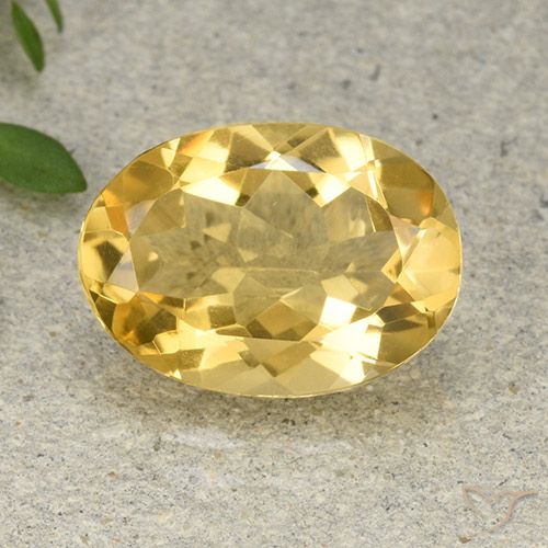 4.68ct Naturale Arancio dorato Citrino, Ovale, VVS-VS