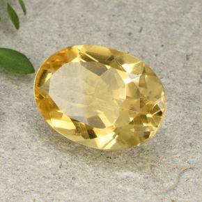 Citrino Arancio dorato naturale da 4.68 ct, Ovale, VVS-VS