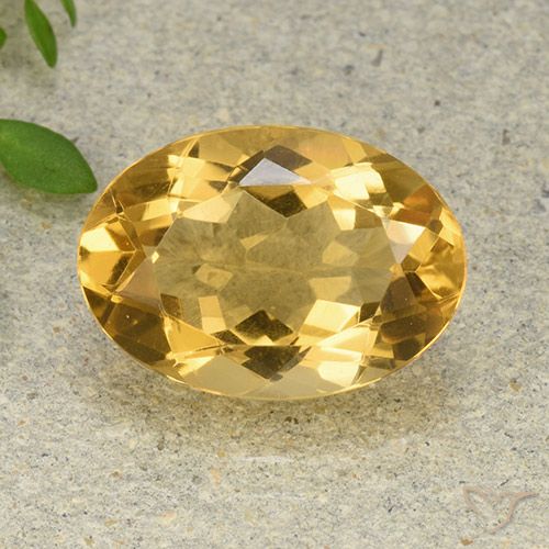 5.30ct Naturale Dorato medio-chiaro Citrino, Ovale, VVS-VS